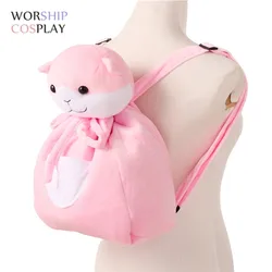 Danganronpa Nanami ChiaKi Girls Lolita Pink Cat Shoulder Bag Backpack Aircraft Headwear Cosplay Accessories Prop