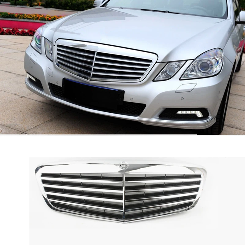 Front Upper Bumper Grill For Mercedes Sedan W212 E-Class E200 E260L E280L E300L E320L 2010-2013