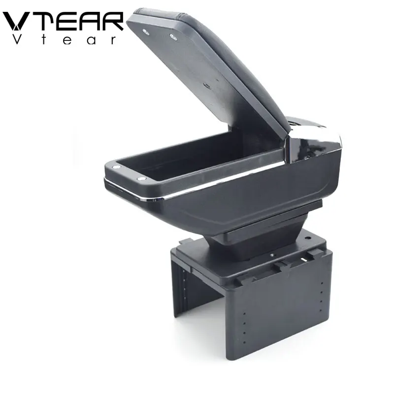 

Vtear For kia spectra car armrest usb interface arm rest rise storage box interior leather center console decoration automobile