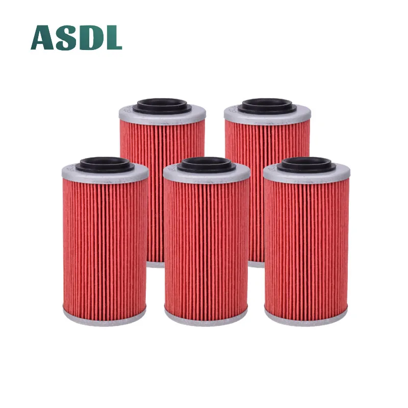 

5 Pieces Motorcycle Oil Filter for Sea-Doo GTI GTR GTS GTX RXP RXP-X RXT RXT-X Wake Pro