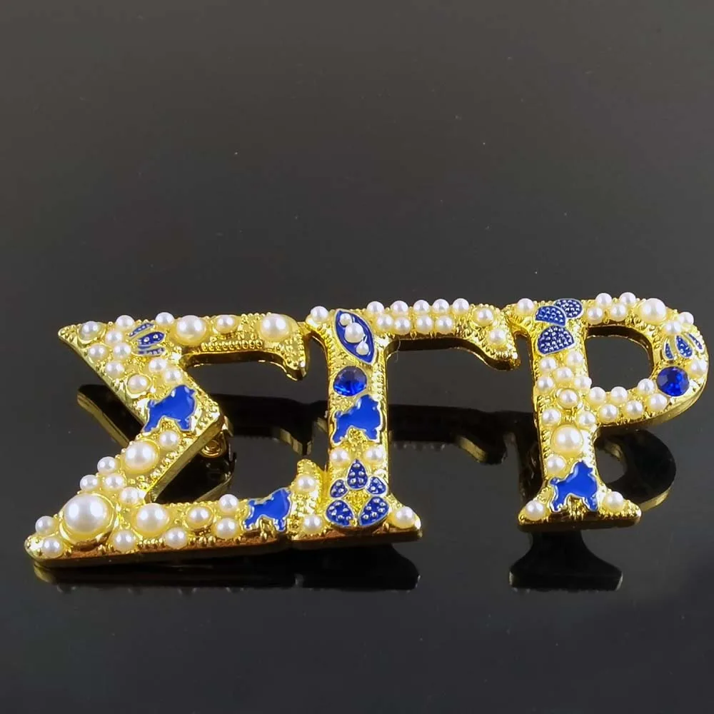 New Greek Sorority Letter Brooch Lapel Pin Jewelry