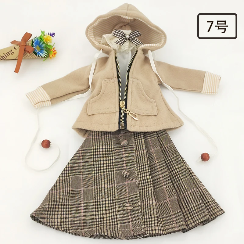 BJD/SD/YOSD MSD/SD13, ensemble de vêtements, manteau + jupe + glaçage, accessoires au beurre pour filles C1030, échelle 1/6 1/4 1/3