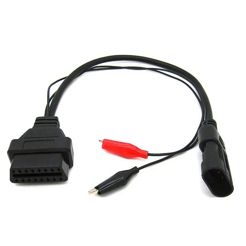 For Fiat for Alfa for Lancia 3 Pin to 16 Pin OBD2 OBD-II Connector Adapter Auto Car OBD for Fiat 3pin Diagnostic Cable