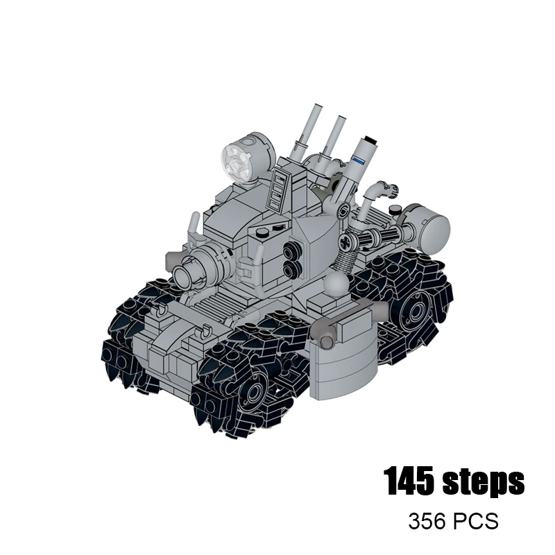 MOC Metal Slug Super simulazione militare Action Figure mattoni veicolo Building Blocks modello assemblato giocattolo creativo per bambini