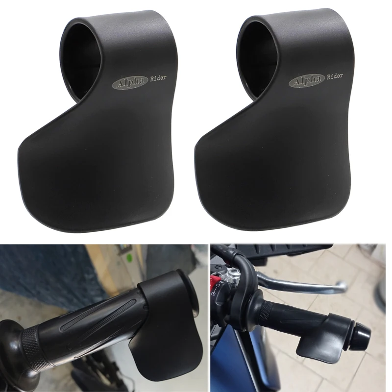 Universal Motorcycle E-Bike Throttle Booster Handle Clip Grips Throttle Assist Wrist Rest Cruise Aid Control Throttle Clamp Grip