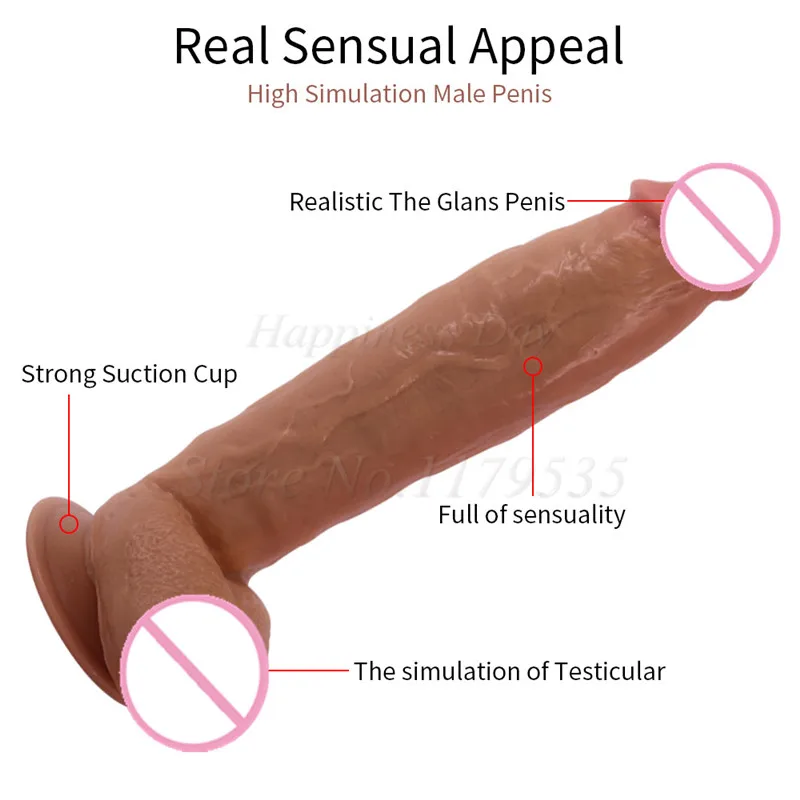 12Inch /31CM Skin feeling Realistic Penis Super Huge Big Black Dildo With Suction Cup Sex Toys for Woman Sex Female Masturbator