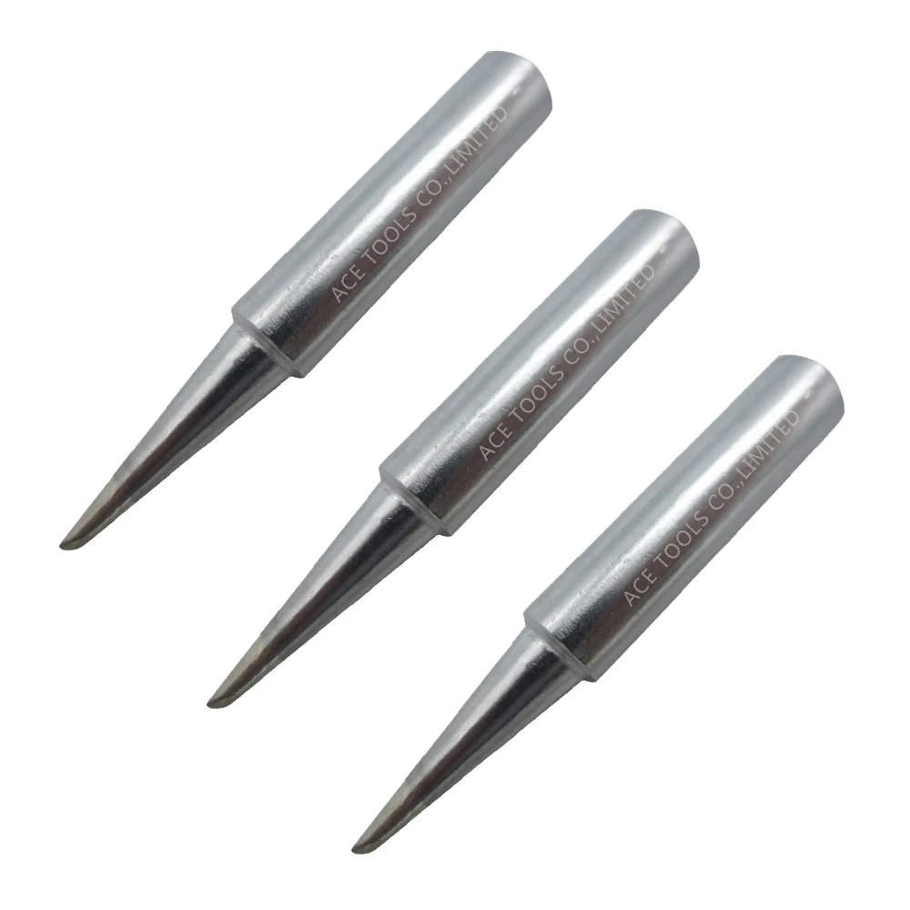 Punta de soldadura de T18-C13 cónica, 1,3mm, 0.051 ", ajuste HAKKO FX-888, FX-888D, FX-8801, boquilla de hierro sin plomo, mango de lápiz, broca