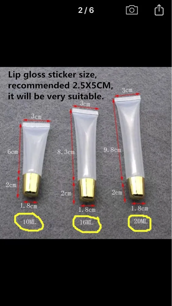 100PC personalized eyebrow eyelash bottle sticker custom cosmetic tube sticker transparent lip gloss label custom name sticker