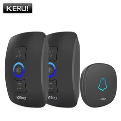 Waterproof KERUI32 Songs Touch Button  Welcome Door bell Smart Home Alarm Intelligent Wireless Doorbell For Home Alarm Security