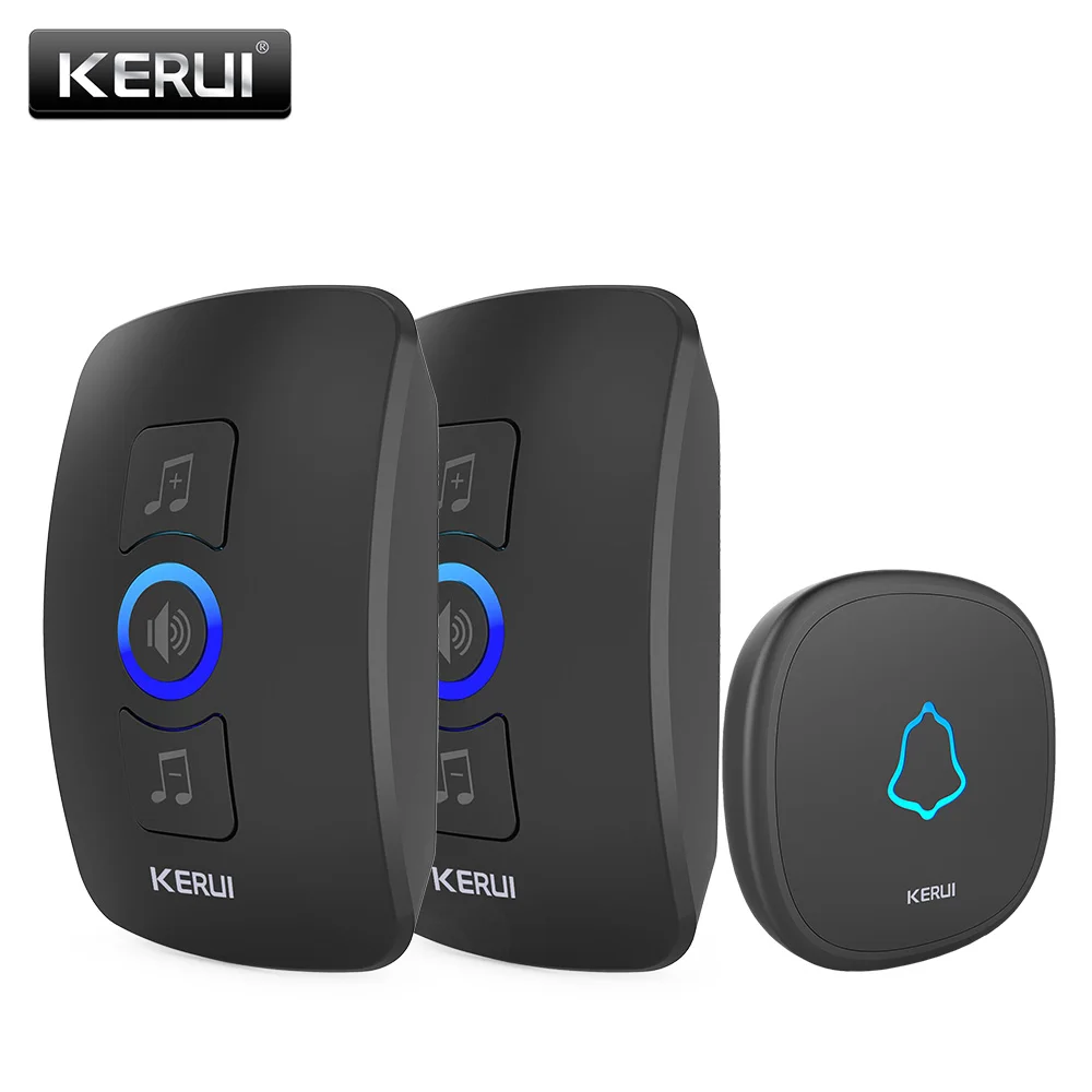 Waterproof KERUI32 Songs Touch Button  Welcome Door bell Smart Home Alarm Intelligent Wireless Doorbell For Home Alarm Security