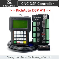 RichAuto DSP A11 CNC 컨트롤러, A11S, A11E, A11C, 3 축 모션 컨트롤러 리모컨, CNC 조각 절단, 영어 버전 TECNR