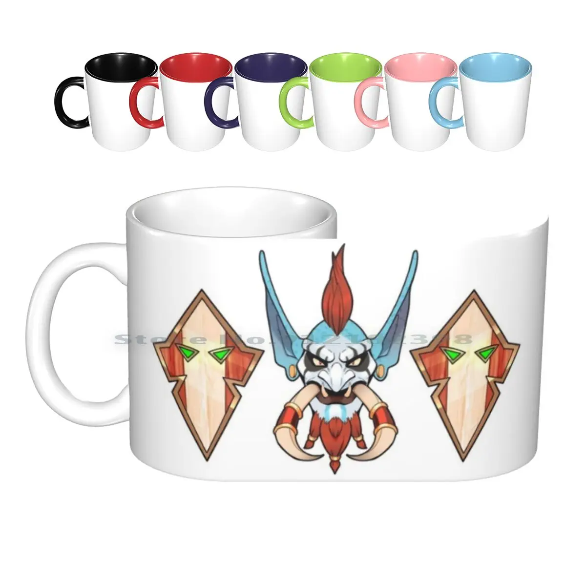 Darkspear Leader Vol'jin Ceramic Mugs Coffee Cups Milk Tea Mug World Of Voljin Troll Horde Fantasy Troll Entertainment Creative