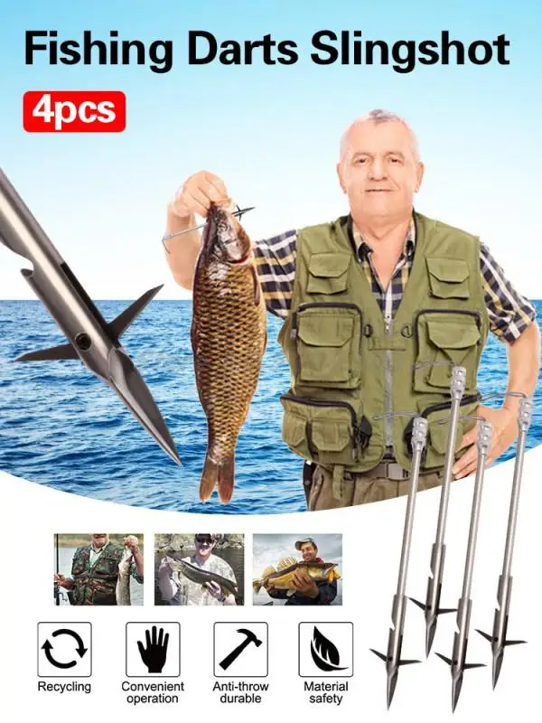 

Рыболовные дротики 3 шт. Рогатка из нержавеющей стали, катапульта, рыболовные аксессуары