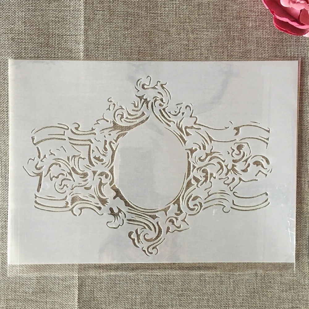 

A4 29cm Vintage Palace Jewellery DIY Layering Stencils Wall Painting Scrapbook Coloring Embossing Album Decorative Template