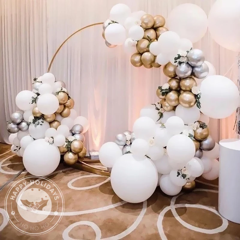 

Wedding Decoration Balloons 5-36inch Gold White Balloon Birthday Party Scene Decor Matte Baloon Arch Wreath Ballon Wholesale