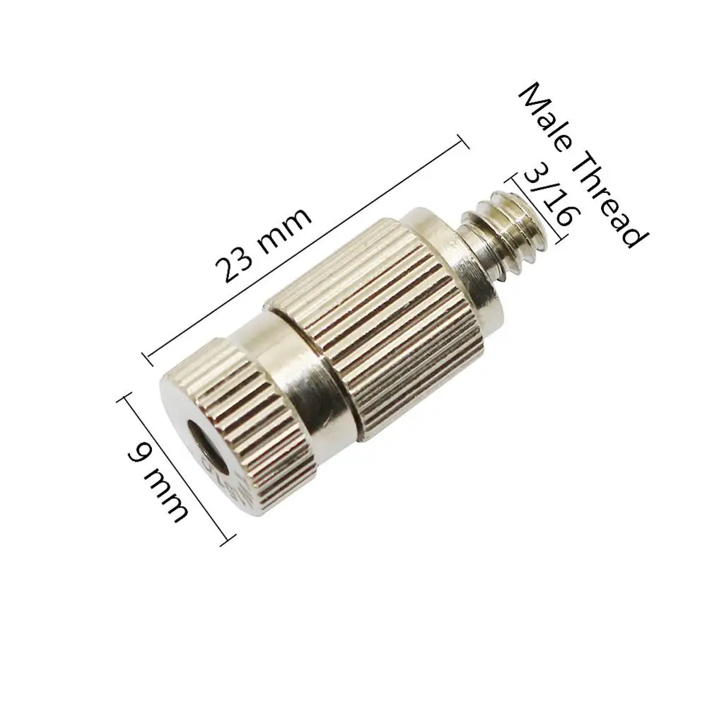 3/16 Thread high pressure fog nozzle Misting humidity sprayer head Garden landscaping Cooling disinfection Nozzles 60 pcs