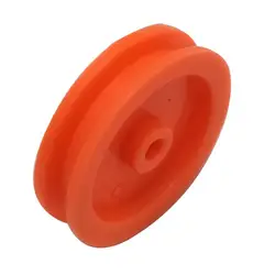 20Pcs/lot 2mm Hole Orange Plastic Belt Pulley 2*16.8mm For DIY RC Toy Car Airplane Accessories