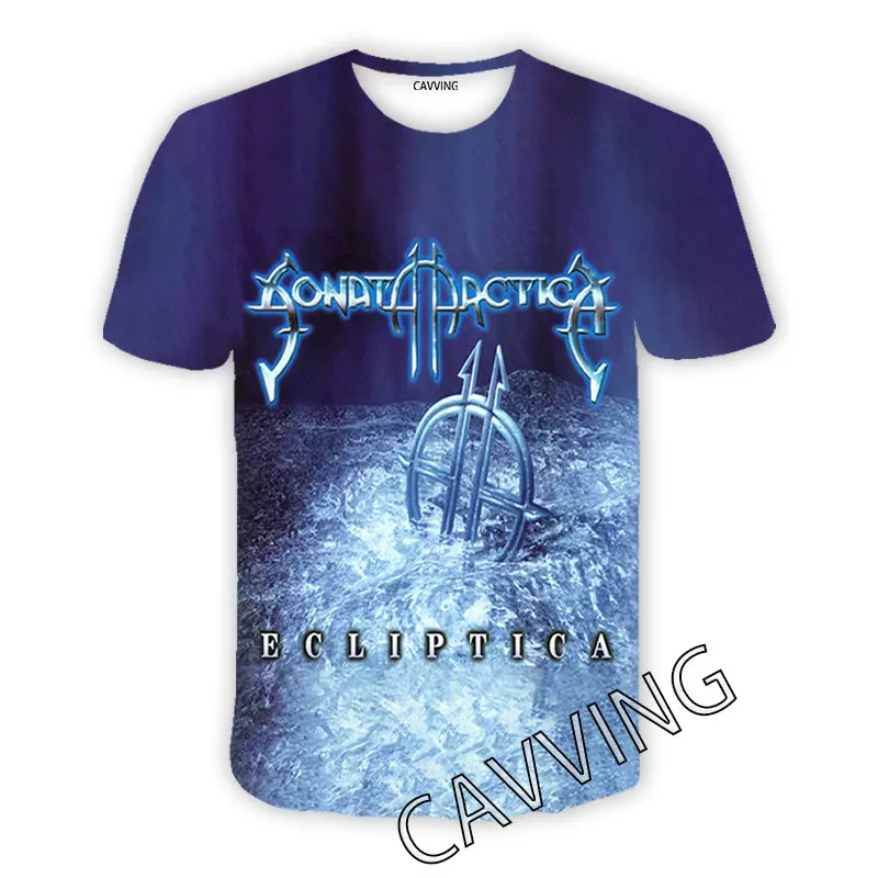 New Fashion Women/Men\'s 3D Print Sonata Arctica Band Casual T-shirts Hip Hop Tshirts Harajuku Styles Tops Clothing