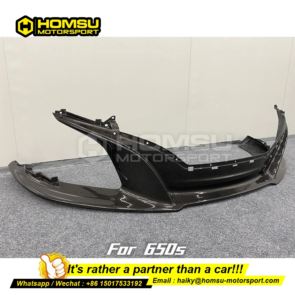 High quality carbon front bumper for mcLare n 650s in carbon fiber front bumper kit For mcLare n 650 dropship