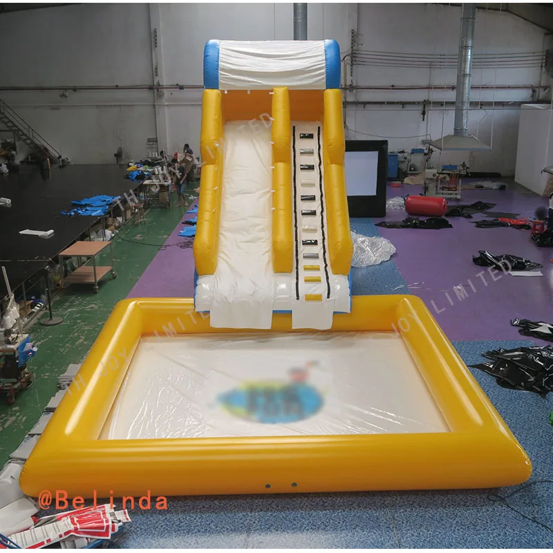 Livraison maritime gratuite! Glissière gonflable de location de qualité commerciale 6x3m avec piscine, jeu de Sports aquatiques d'été pour enfants dans la cour