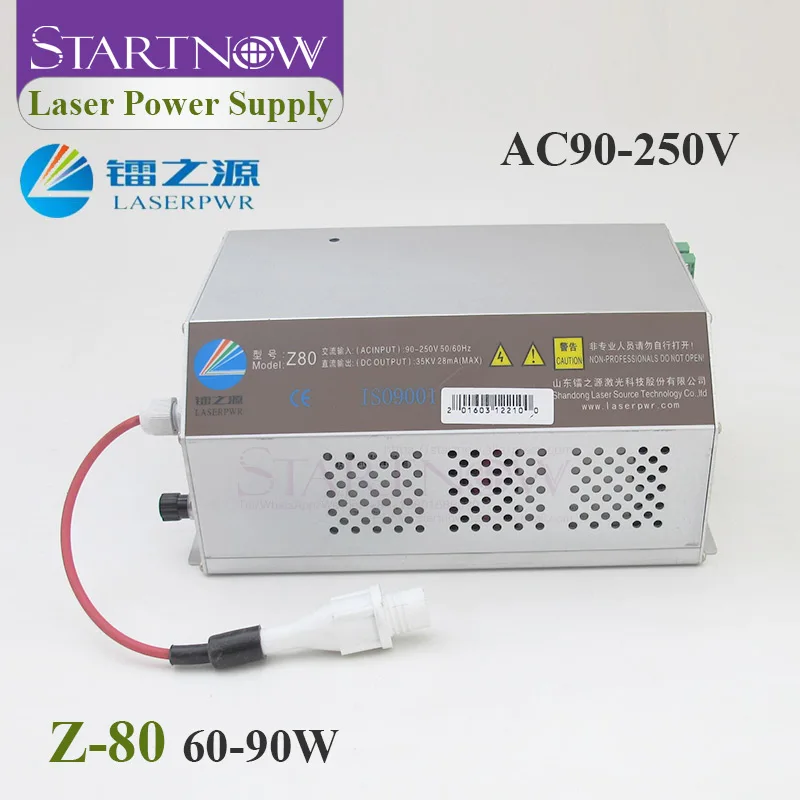 

HY-Z80 ES Series Intelligent Laser Power Supply Matching With Ruida Controller 60/90W Laser Source For CO2 Laser Cutting Machine