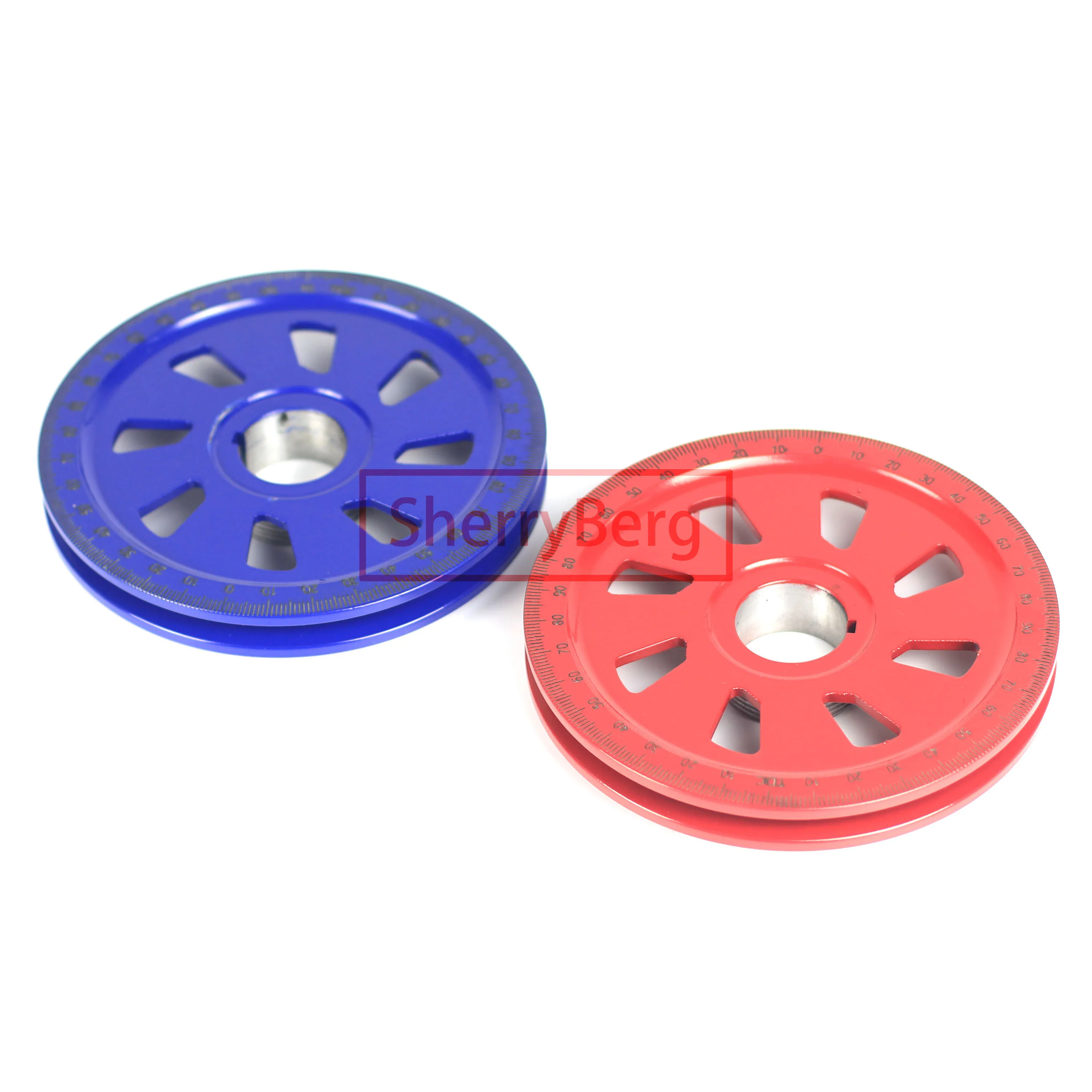 

SherryBerg Red or Blue for Empi 9114 Color for Vw Beetle Bug Aluminum Crankshaft Stock Size Pulley W/Holes & Black Timing Marks