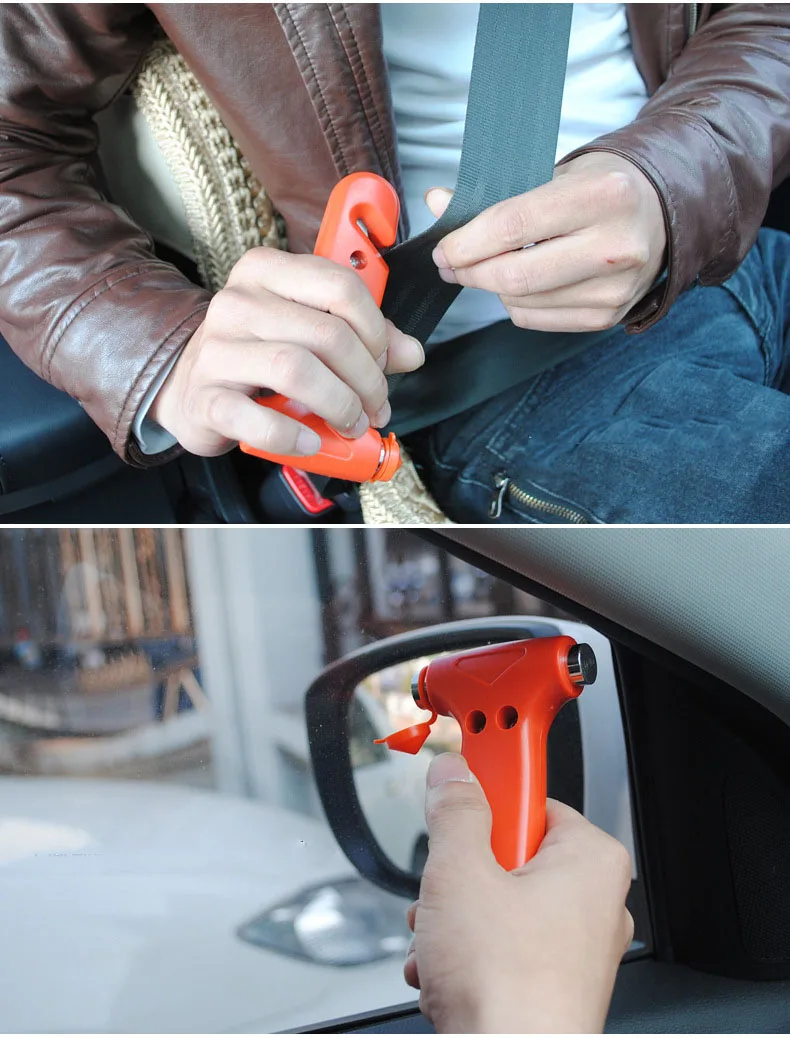 Mini Car Safety Hammer Life-Saving Escape Hammer Window Emperorship Keychain Car Window Broken Emergency Glass Breaker