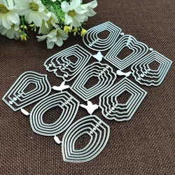 Beautiful Hot Sale 9pcs Different Flowers Petal Stencil Metal Cutting Dies Cut Practice Handson DIY Scrapbooking Album Craft die