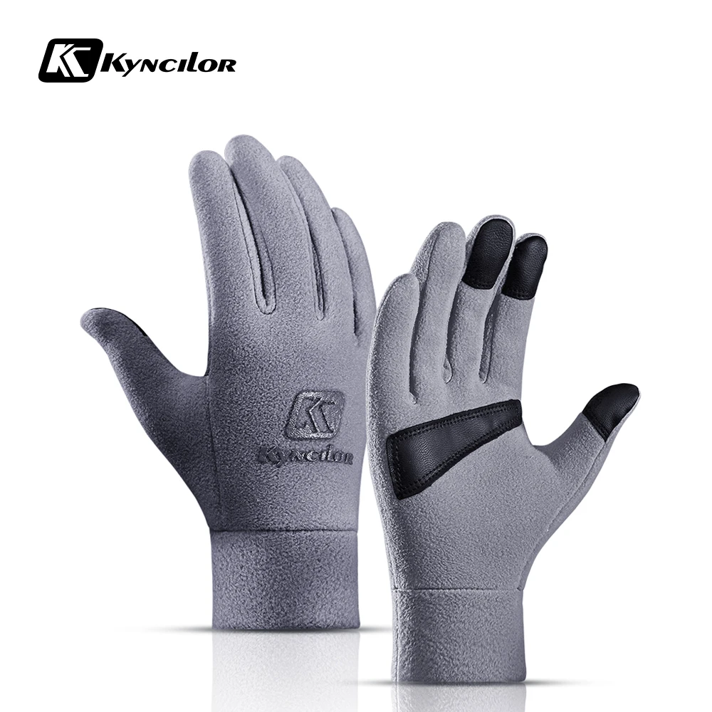 Kyncilor Inverno Sci Guanti Da Ciclismo Antivento Finger Gloves Completa Touch Screen Più Caldo Velluto Traspirante Termica Moto Guanti