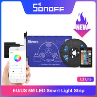 SONOFF L2 Lite 5M LED Light Strip RGB 16 Million Colors Smart Scene Light Remote Control via eWeLink Support Google Home Alexa
