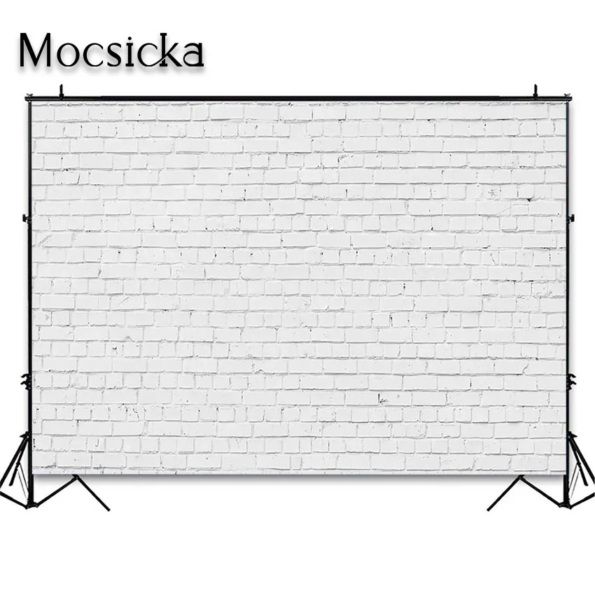 Mocsicka Brick Wall Photography Backdrop Rustic Vintage Retro Stone Wall Photographic Background for Photo Studio Photobooth