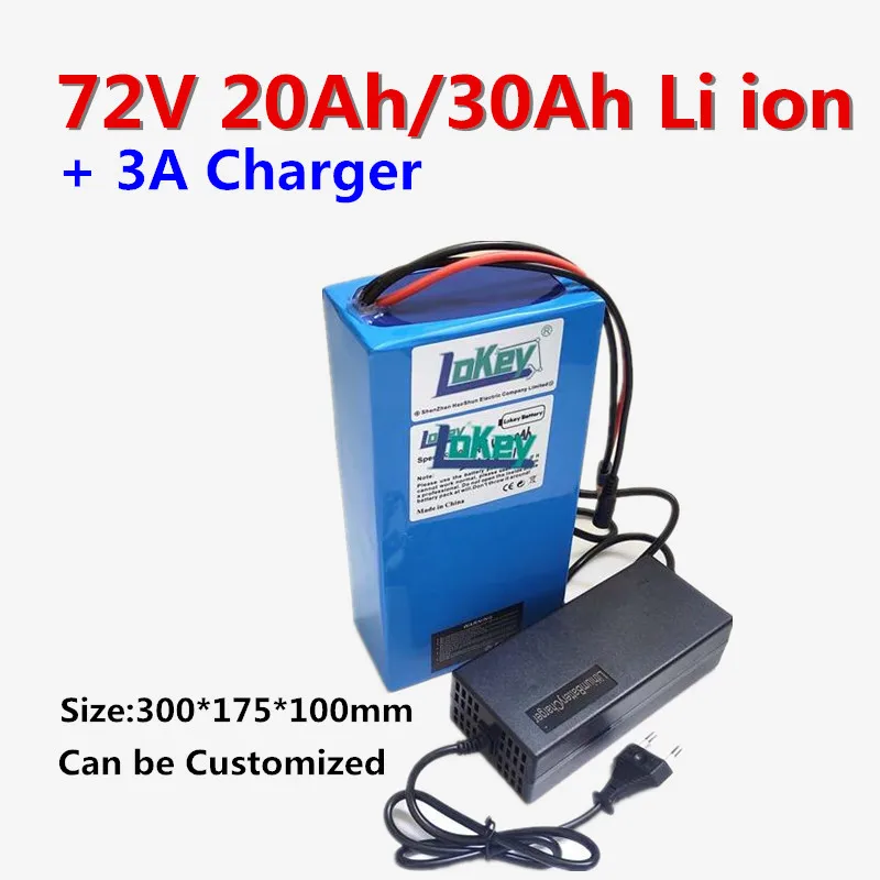 

72V 20Ah 30Ah Lithium battery pack for electric tricycles scooter electric bike bicycle motorcycle golf trolley with 5A charger