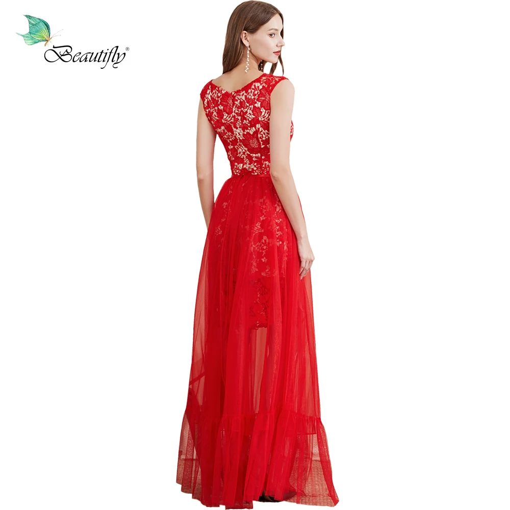 2021 beautifly elegante laço vermelho & tule vestido de baile de formatura festa de casamento à noite mãe dos vestidos de noiva