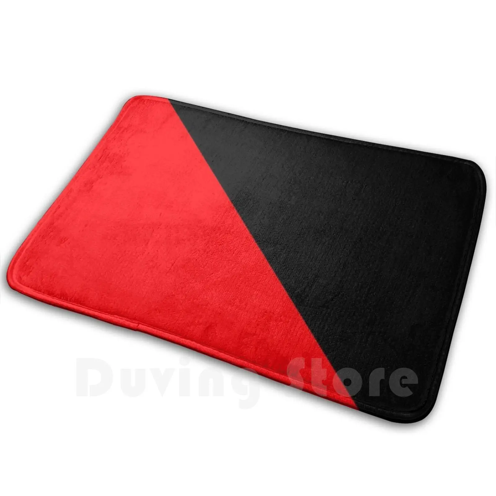 Anarcho-Syndicalism Flag-Plain And Simple Mat Rug Carpet Anti-Slip Floor Mats Bedroom Anarcho Syndicalism Anarchy Anarchist