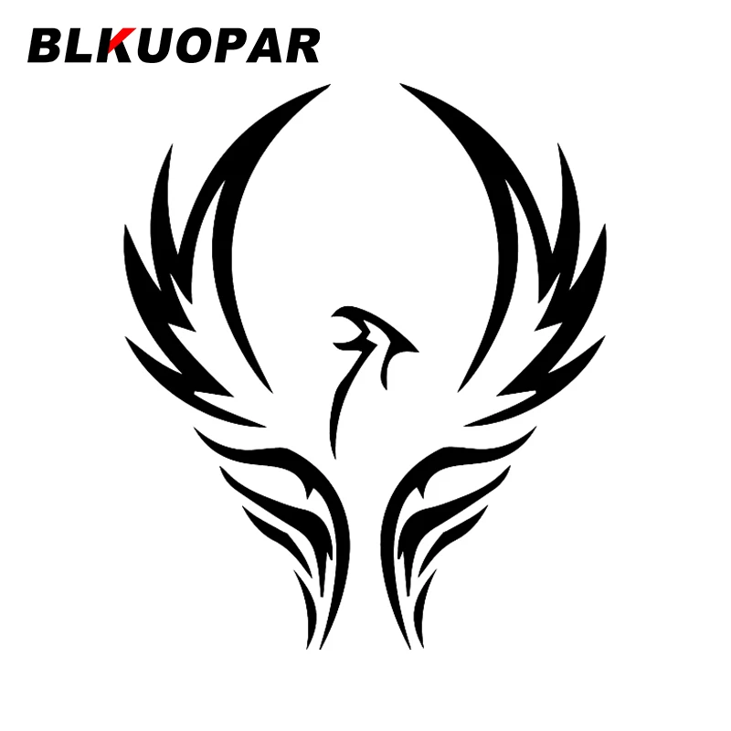 BLKUOPAR for Cartoon Phoenix Car Stickers Sunscreen Personality Decals JDM Accessories Bumper Waterproof Vinyl Material Decor