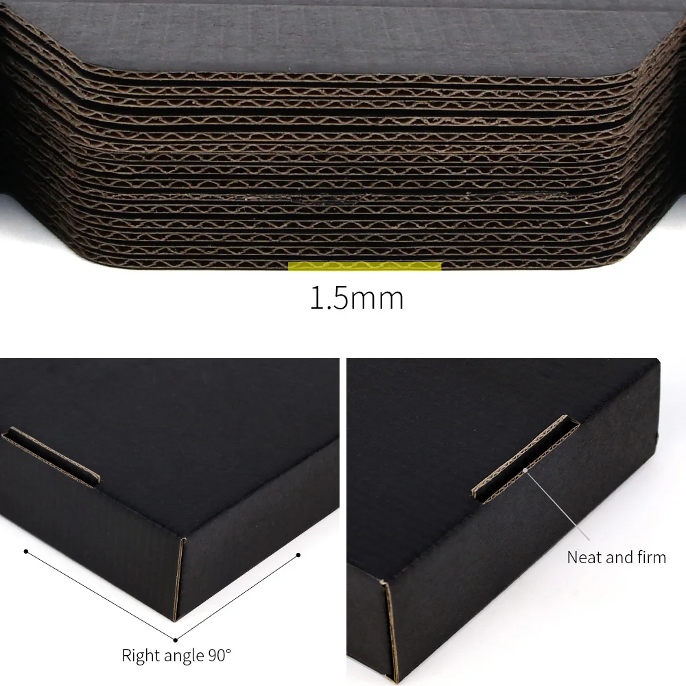 5pcs / 10pcs / black gift box clothing transportation corrugated packaging small carton