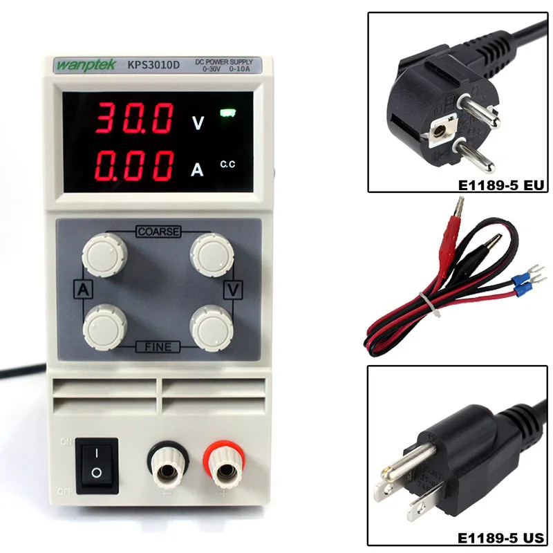 

Adjustable Digital DC power supply KPS305D 30V Switch laboratory DC power supply 0.1V 0.01A Digital Display laptop phone repair