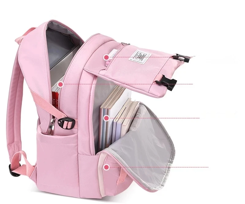 2023 britische Art Orthopädie Schult asche für Teenager Mädchen Prinzessin Bücher tasche Schult aschen niedlichen Grundschüler Schul rucksack