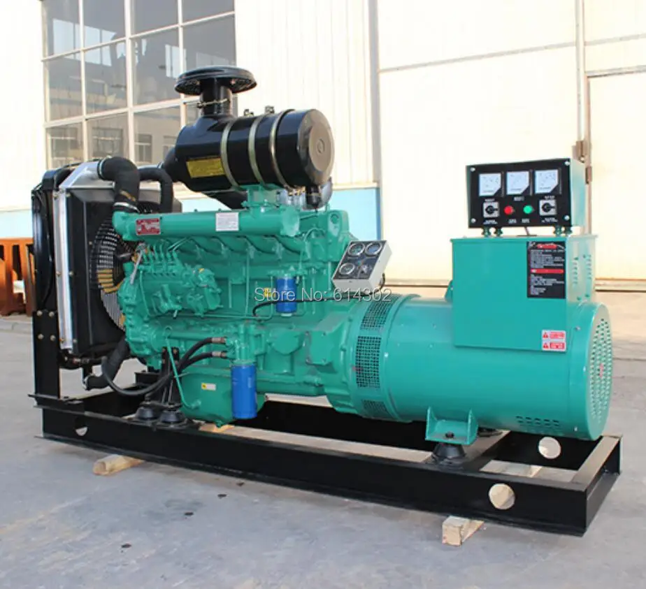 supply weifang Ricardo 120kw/150kva silent diesel generatorS with R6105IZLD and brush copper alternator and base fuel tank