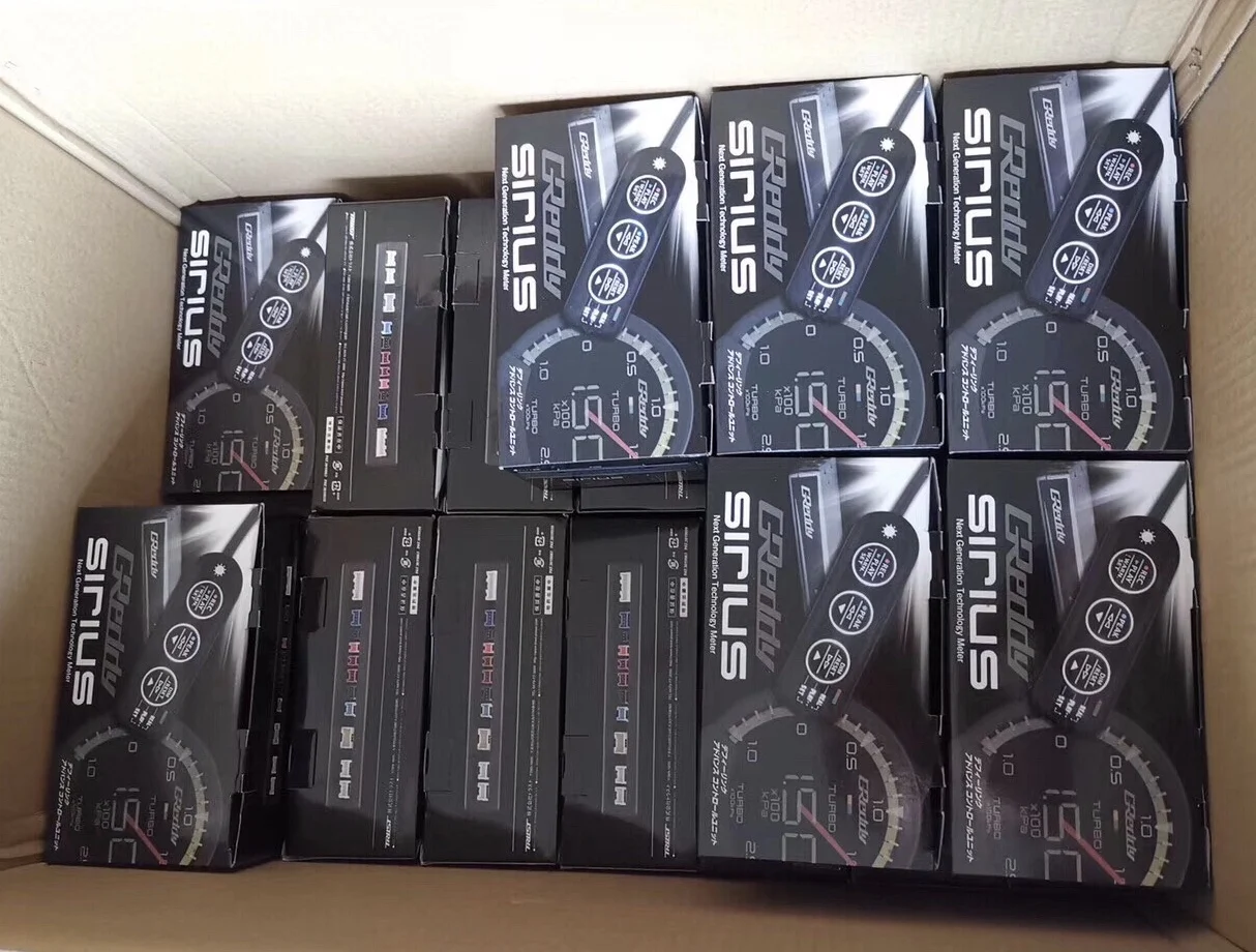 Greddi Sirius 7 Colors LCD Head Up Display Boost Water&Oil Temp Oil Press RPM Fuel Pressure Air-fuel Ratio EGT Gauge