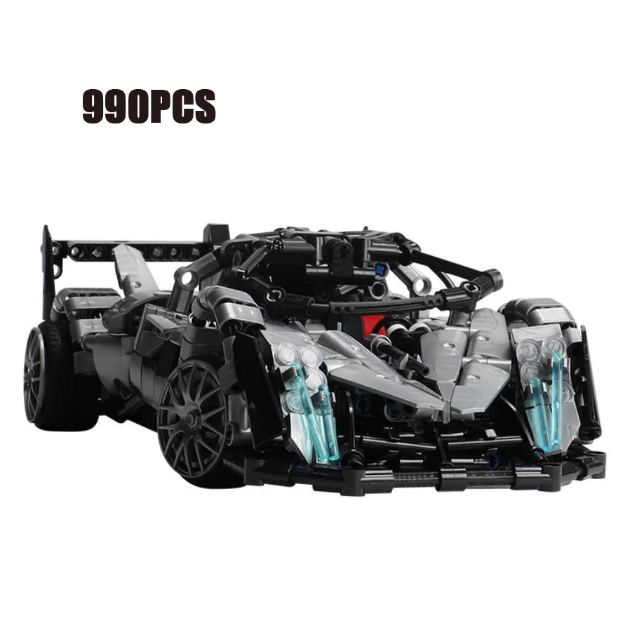 Bloques de construcción técnicos para carreras de carretera, coche súper deportivo Lykan Hypersport, modelo 2,4 ghz, vehículo de Control remoto Pagani Huayra, juguetes de ladrillos