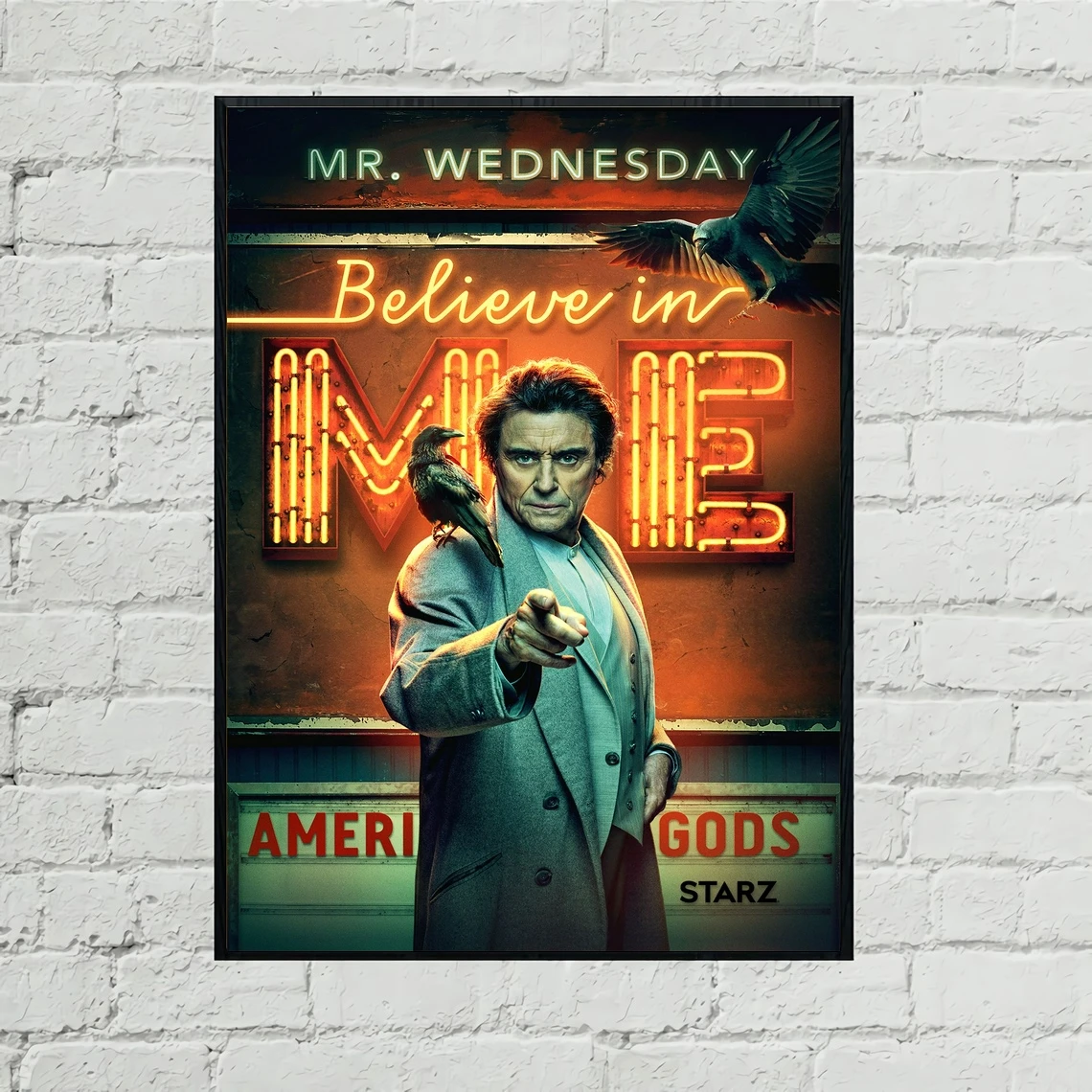 American Gods 2 TV Show Poster Art Canvas Print Picture Poster Gift Artwork