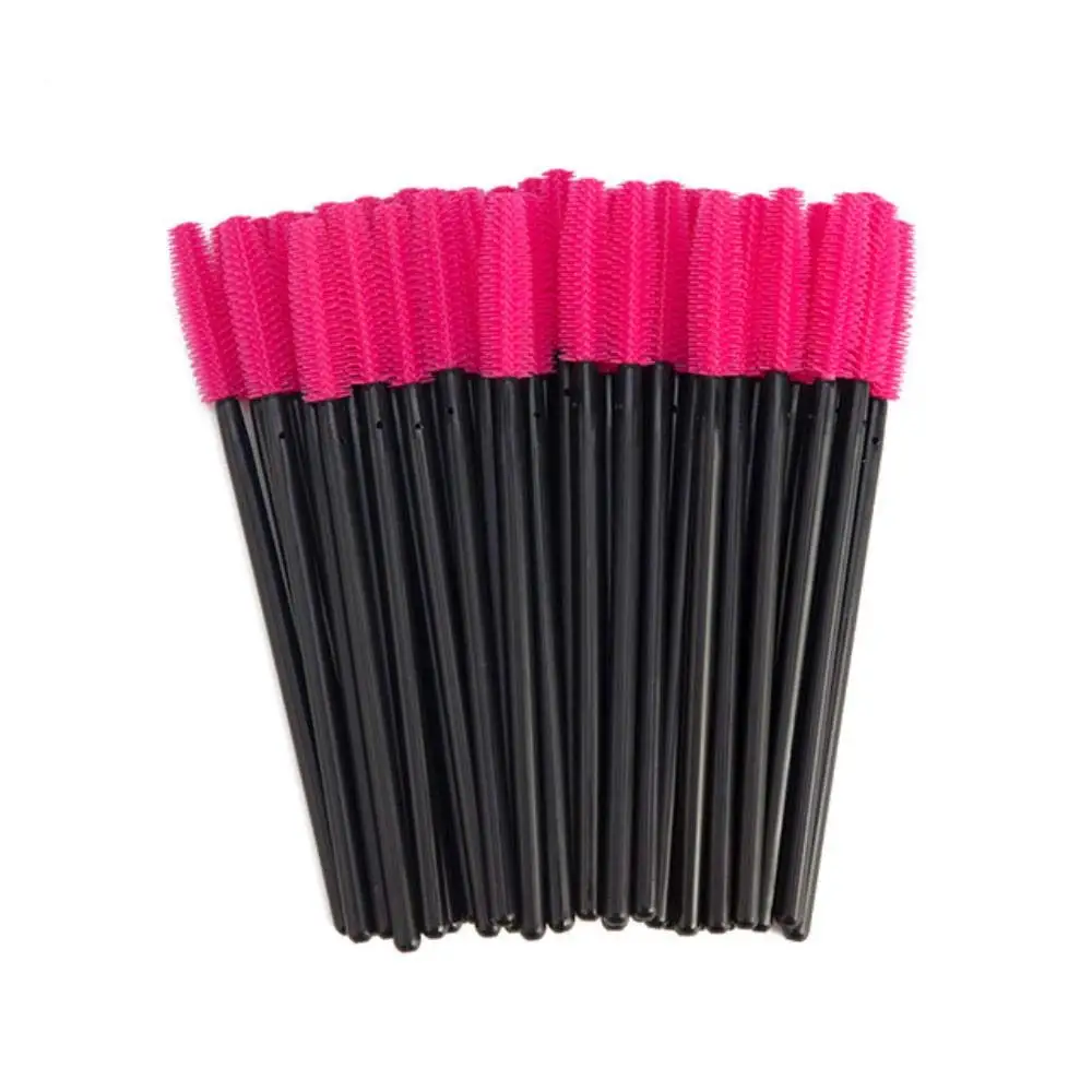 Spazzole per ciglia monouso in silicone 500 pz/lotto applicatore per estensione ciglia spooler ciglia per sopracciglia bacchette per mascara strumenti per il trucco