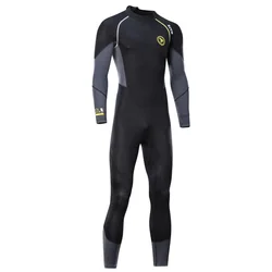 ZCCO Men 1.5MM Neoprene Wetsuit Diving Suit Long Sleeved One Piece Set Scuba Spearfishing Snorkeling Winter Thermal Swimsuit