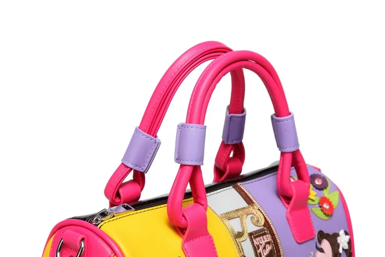 Candy Color Cartoons Style Purses and Handbags for Women Fashion Crossbody Shoulder Bag Designer Bag Female Totes Boston Bag