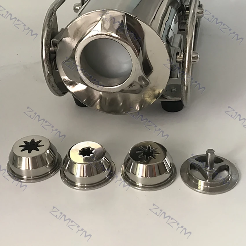 2L Bằng Tay Ngang Churros Máy Làm Thép Không Gỉ 304 Churros Giàn Phơi Tây Ban Nha Churros Đùn Máy Với 3 Kích Thước Vòi Phun