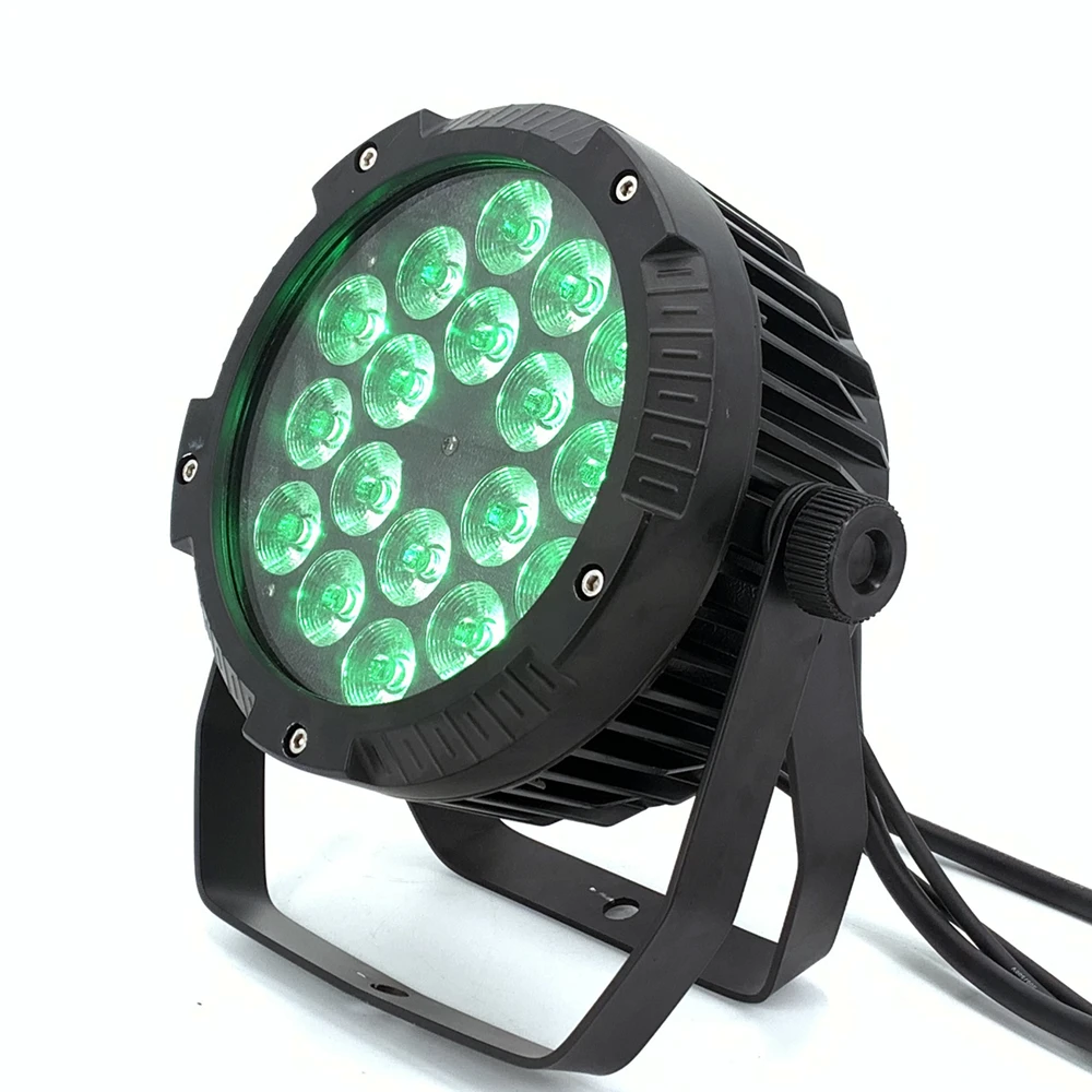 IP65 led impermeable Par luz 18x12w/18x18w RGBW/RGBWA UV 4 en 1 6 en 1 luz de escenario a todo color LED impermeable al aire libre