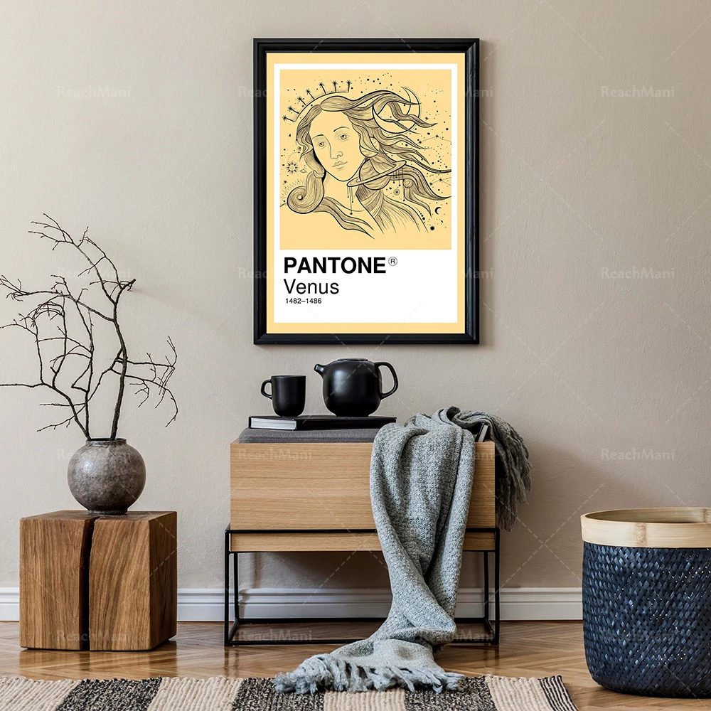 Pantone Venus Poster Print, Zodiac Wall Art, Mistic Venus Painting Fashion Wall Art Decoration Gift