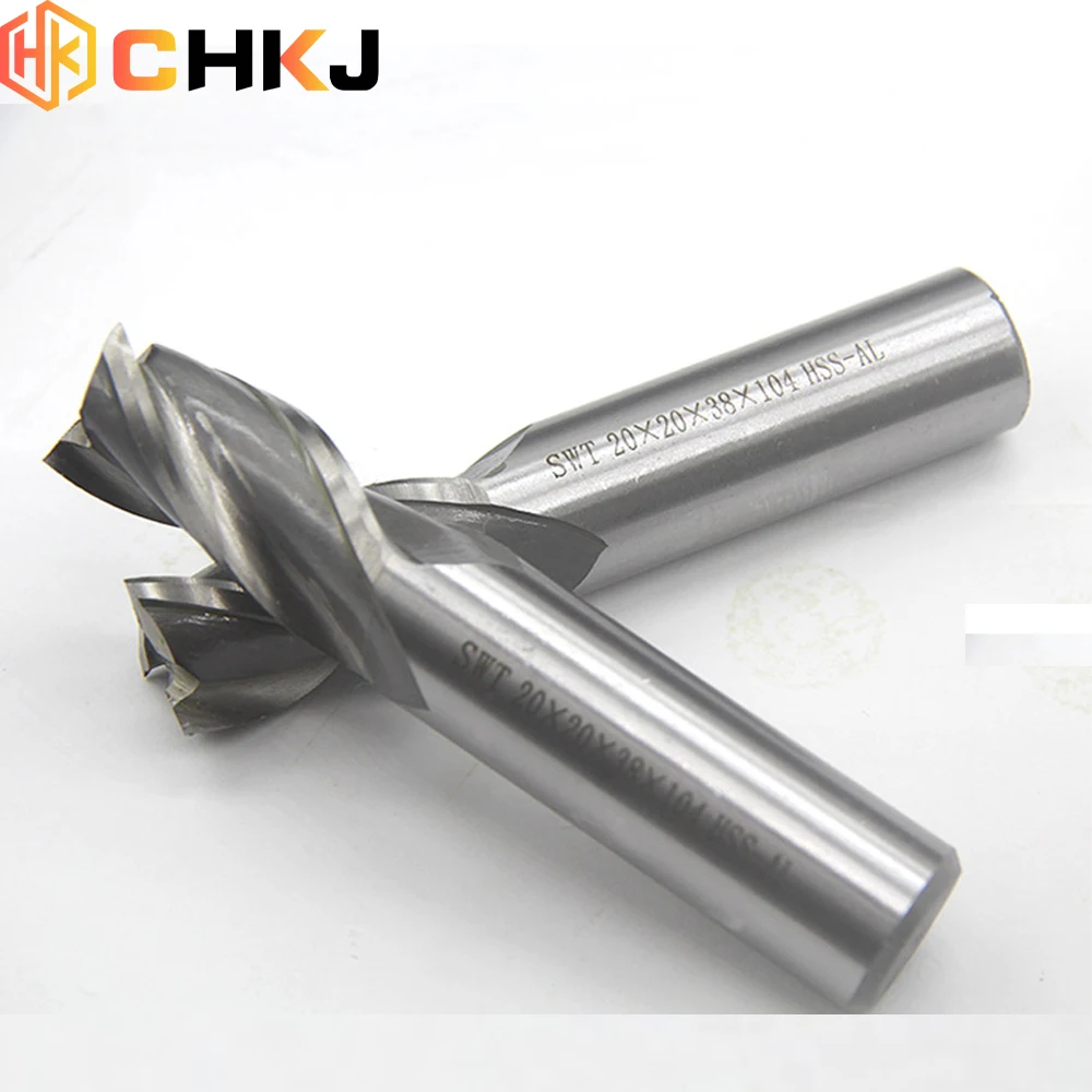 CHKJ High Quality Hard White Steel Straight Shank End Mill Cutter 3 Flutes D2-D10mm HSS Aluminium Engraving Spiral Bit End Mill