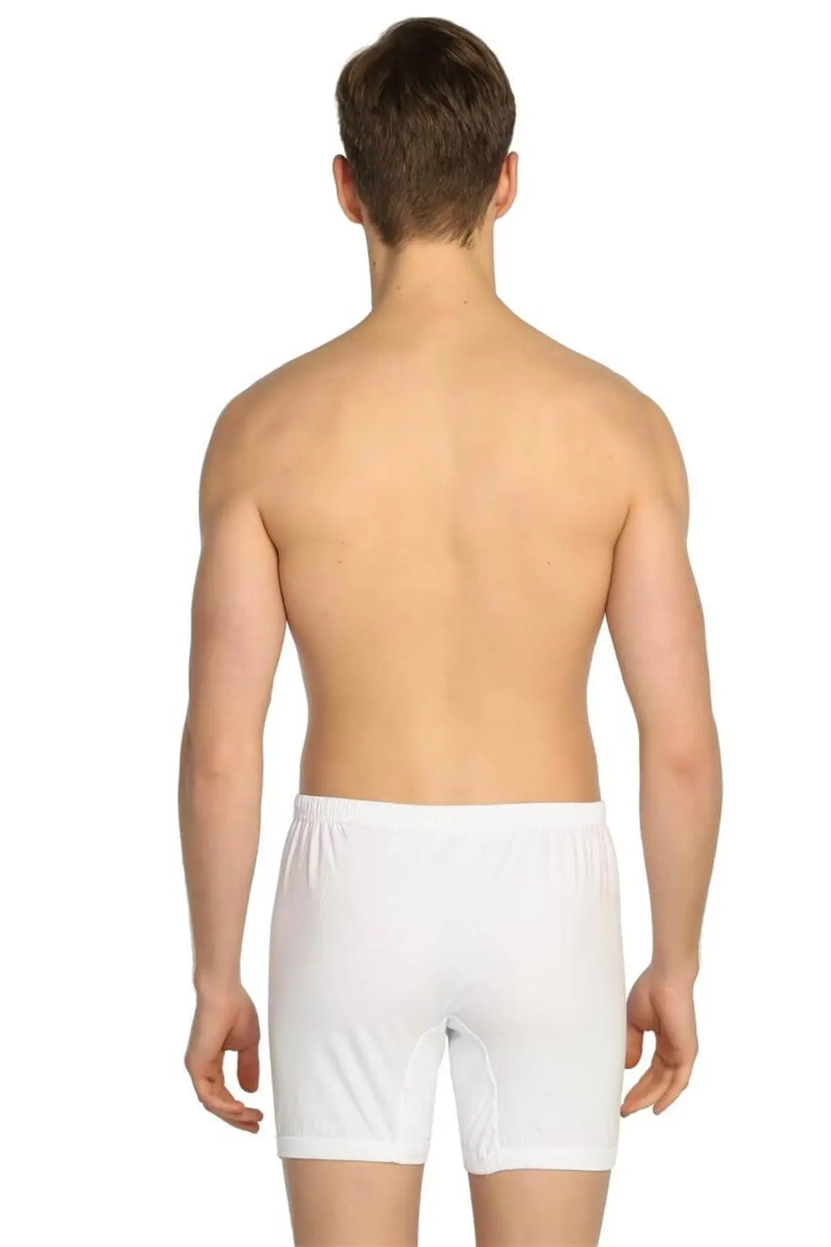 Passion-ropa interior de algodón 100 para hombre, calzoncillos blancos, Bóxer largo, paquete Hecho en Turquía, 6 piezas